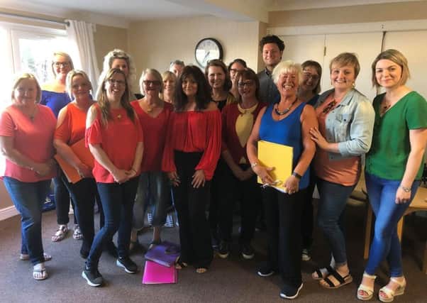 The Songburds performing at Dysart Care Home in May 2019.