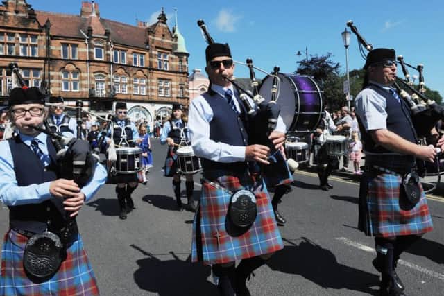 The parade was led by Burntisland and District Pipe Band. Pic: George McLuskie.