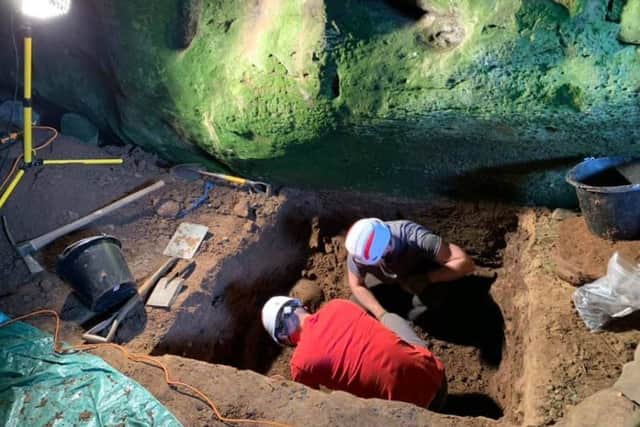 Archaeologists and volunteers spent last week digging into the history of the Wemyss Caves.