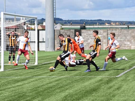 East Fife go close during a dominant first half. Pic by Kenny Mackay.