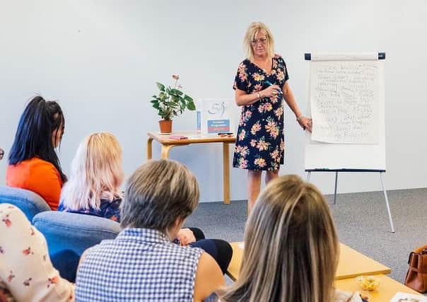 Helping women get back to themselves is the main aim of the Freedom Programme, run by SAJE founder Janet Henderson (pictured front and centre).