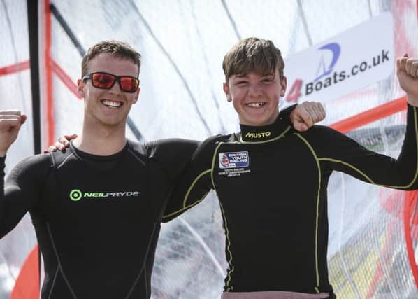 Ewan (right), says he and his teammate Fin Armstrong will use the disappointment to help them in the future. Pic by Paul Wyeth.