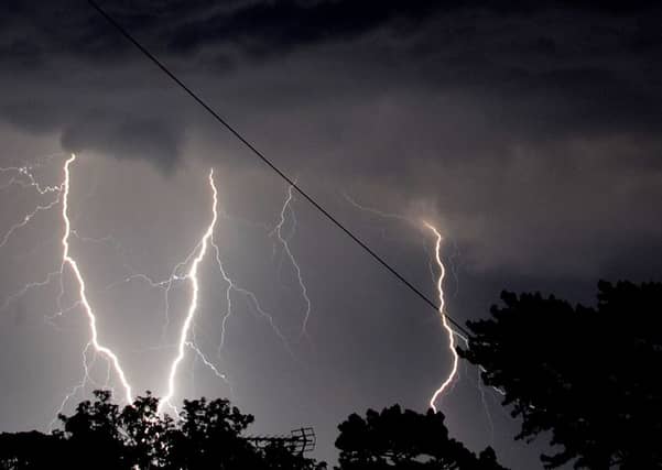 Lightning hit the Kingdom last night.