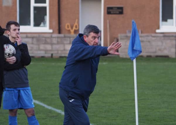 St Andrews Utd manager Andy Brown.