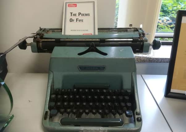 Typewriter in Fife Free Press office
