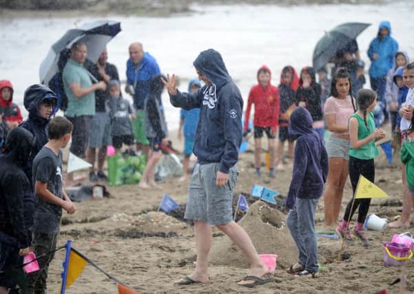 The gala parade has been cancelled at tomorrow's Aberdour Festival due to the heavy rain forecast. There were heavy downpours at last year's event too. Pic: George McLuskie.