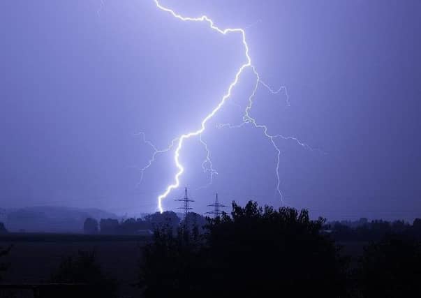 The Met Office has issued a thunderstorm warning