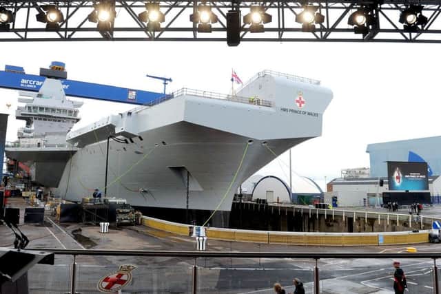 The HMS Prince of Wales is set to leave soon.