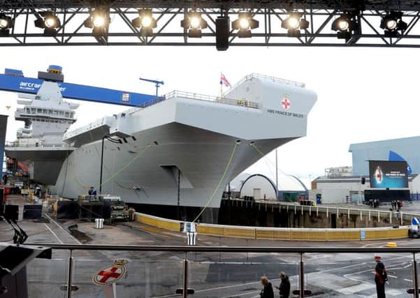 The HMS Prince of Wales is set to leave soon.