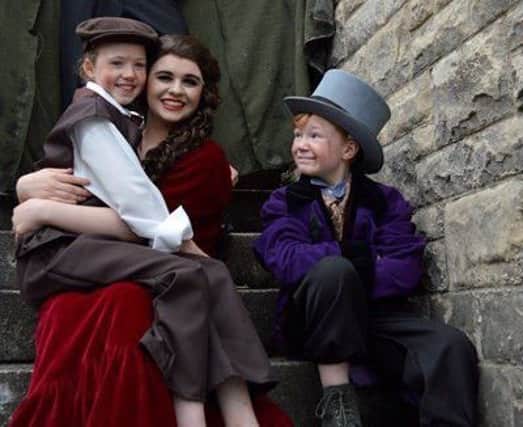 Pictured are Caoimhe Clough (Oliver), Lucy Duffy (Nancy) and Aaron MacGregor (The Artful Dodger).