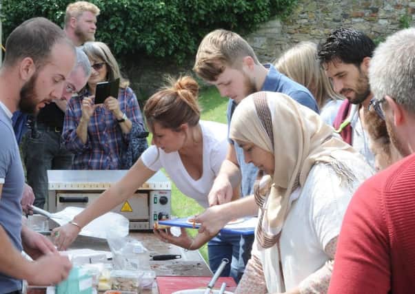 Fun day visitors making pizza. Picture: George McLuskie.