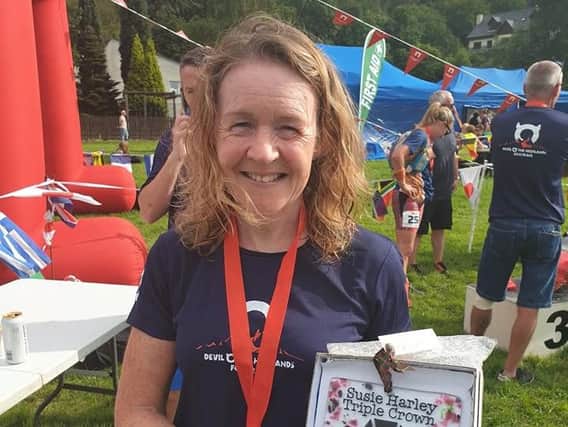 Kirkcaldy Wizards runner Susie Harley after completing the West Highland Way Triple Crown.