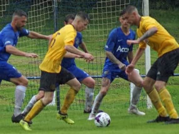 Action from Saturday's match. Pic: Burntisland Shipyard