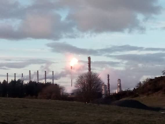 The current flaring at Exxon Mobil was caused by the loss of steam generation