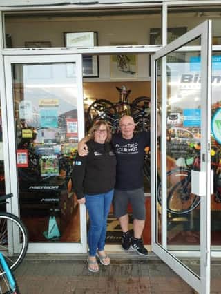 Leslie Bike Shop owners Fiona and Andy Hain have retired after 38 years.