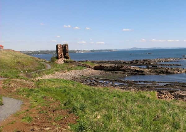 A section of the Fife Coastal Path from  Seafield, Kirkcaldy to Kinghorn has been closed.