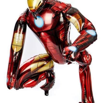 The Iron Man helium balloon is thought to be similiar to this one which can be bought from the Card Factory. Pic: cardfactory.co.uk