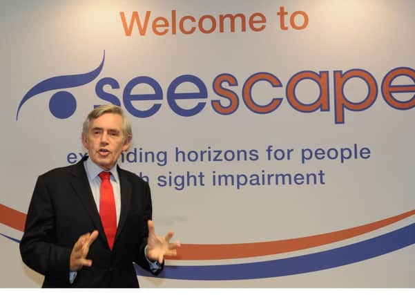 Gordon Brown, patron of Seescape (Pic: George McLuskie)