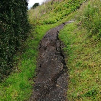 On  August 14 it was reported to Fife Coast & Countryside Trust (FCCT) that a crack had appeared on a small stretch of the Fife Coastal Path between Kirkcaldy Seafield and Kinghorn.