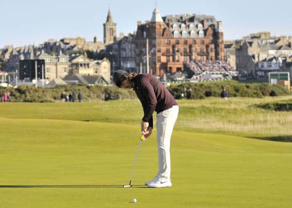 Tommy Fleetwood on the Old Course during the Alfred Dunhill Links Championship