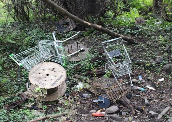 Dysart is littered with Asda trolleys. Picture: Richard Bennett