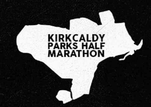 The official logo for Kirkcaldy Parks Half Marathon which takes place this Sunday.