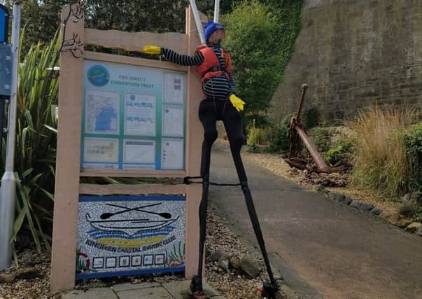 The Scarecrow Trail in Kinghorn is open from Saturday 24th August until Sunday 1st September. Pictured is this year's entry from Kinghorn Coastal Rowing Club.