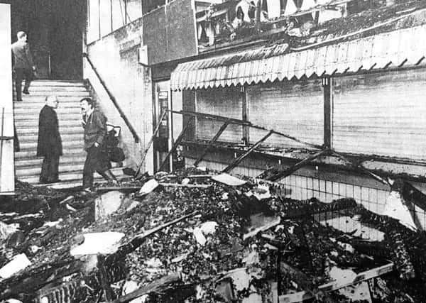 The aftermath of the fire at Kirkcaldy Railway Station