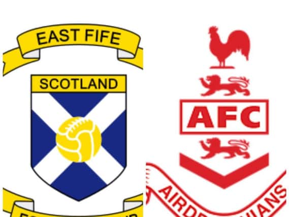 East Fife v Airdrieonians.