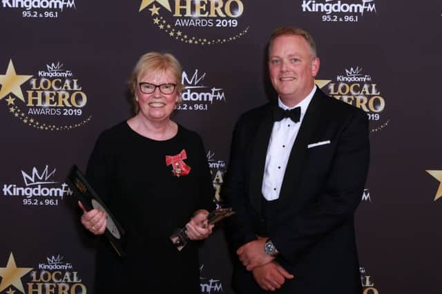 Elaine Wyllie MBE - Kingdom FM Outstanding Achievement Award. Pic: Steve Gunn