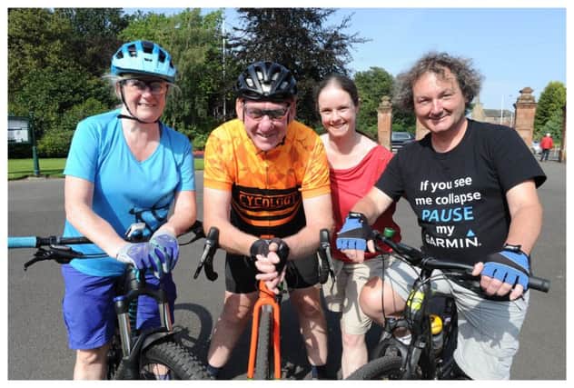Helen Ferrier, David Ferrier, Susan Jeynes and George McDermid  are involved in organising the Kirkcaldy Cycling Festival.  Pic: George Mcluskie