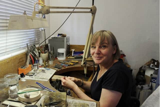 Fay McGlashan is a jeweller and based in Kirkcaldy  - she is taking part in Central Fife Open Studios this month. Pic: Fife Photo Agency.