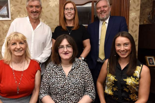 Organisers & judges of 'Queendon of Fife Awards' -  back - Colin Wallace, Cara Forrester,  Allan Crow -  front - Lorraine Brown, Annie Crow, Jo King  (Pic: Fife Photo Agency)