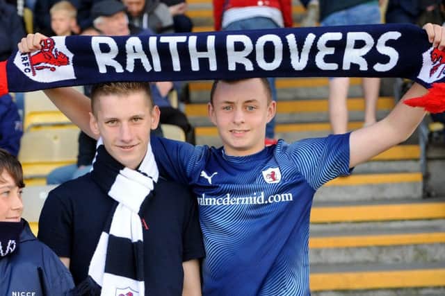 Raith fans were looking forward to the derby ahead of kick-off.