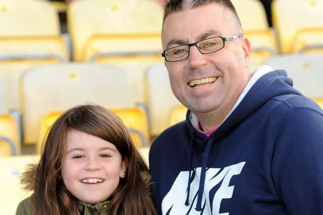 Raith fans were looking forward to the derby ahead of kick-off.