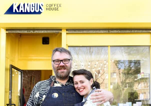 KANGUS coffee house - owners Kirsty and Tony Strachan (Pic: Fife Photo Agency)