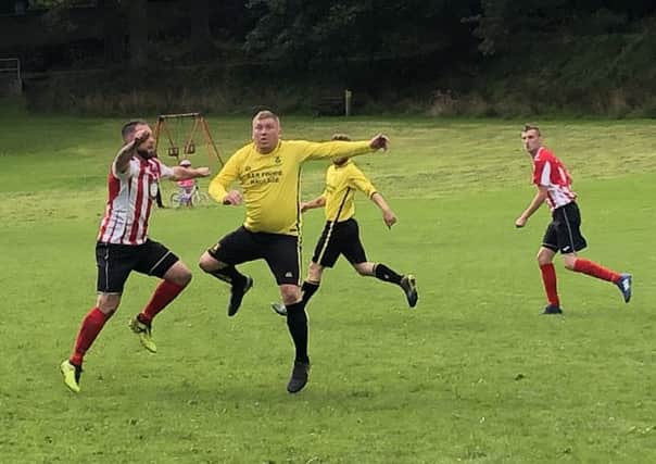 Fife Thistle (in yellow) bossed their rivals.
