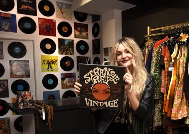 Rachel Valentine is the new owner of  Strange Ray Vintage in Kirkcaldy Pic:  Fife Photo Agency.