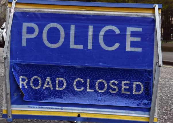 The A92 was closed.