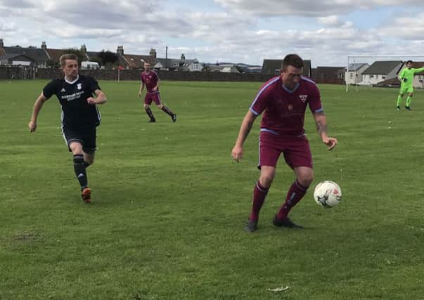 Aaron Leadbetter starts another move up the park for Cupar Hearts