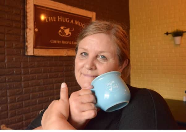 Laura Davidson, owner of Hug A Mug Coffee Shop and Eatery (Pic: George McLuskie)