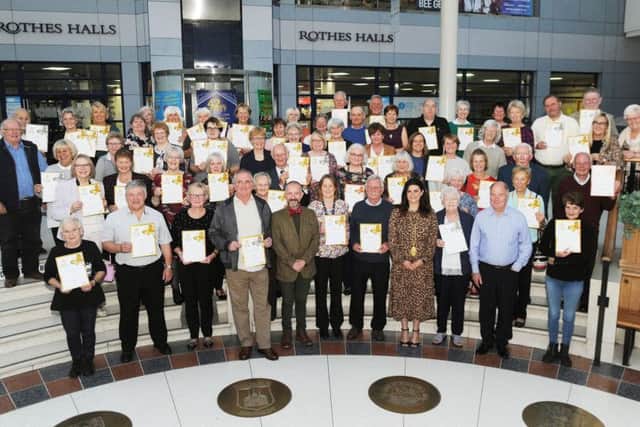 The 2019 Beautiful Fife award ceremony was held last Wednesday at the Rothes Halls in Glenrothes.  Around 120 volunteers representing over forty communities attended the event which rewarded the communities with their medals and winners certificates.   Pic:  David Wardle.