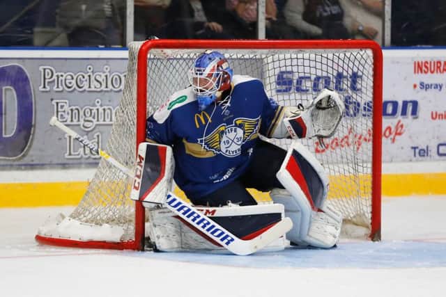 Fife Flyers netminder Adam Morrison. Pic: Steve Gunn