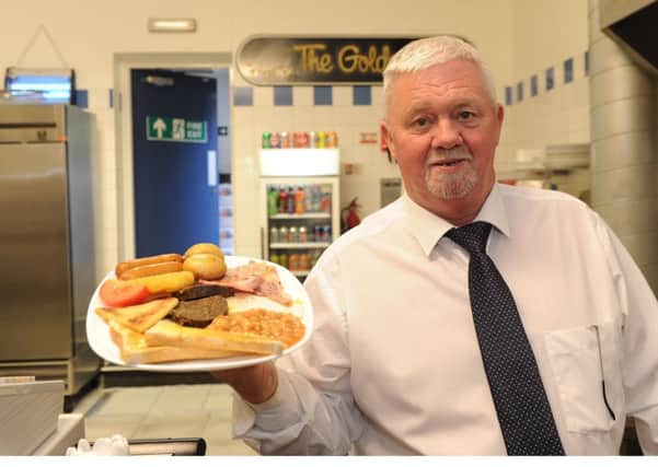 Andy Braid, owner of The Golden Bite cafe, in the west end of Kirkcaldy High Street, has revealed plans to retire. Pic: George McLuskie.