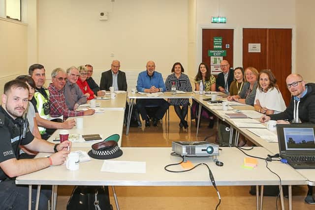 A recent meeting of the Templehall Neighbourhood Development Partnership