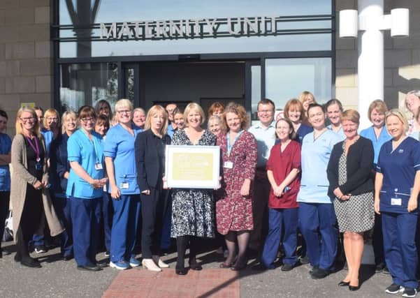 NHSFife maternity service gets gold baby friendly award from UNICEF
