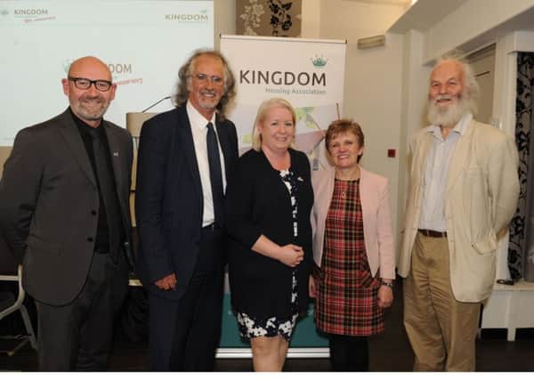 Kingdom Housing Association 2019 AGM - from  left, Bill Banks (CEO), Craiug Sanderson, Freya Lees (chair), Cllr Judy Hamilton, and Laurie Naumann  (Vice-Chair)