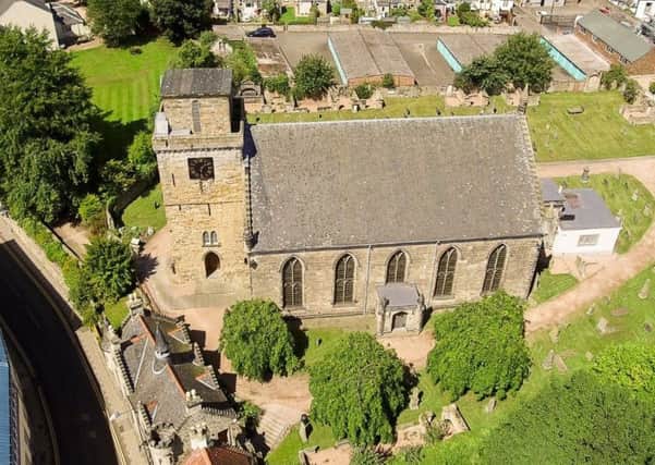 Aerial view of Kirkcaldy Old Kirk. Pic courtsey of Kirkcaldy Old Kirk Trust.