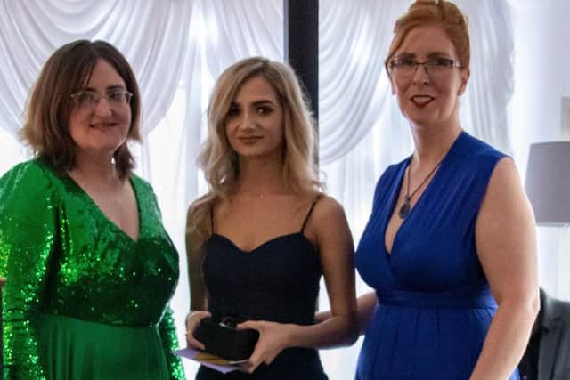 Young Businesswoman of the Year - Courtney Anderson (centre) with  Cara Forrester  and Annie Crow (Pic: Rachel McLean Photography)