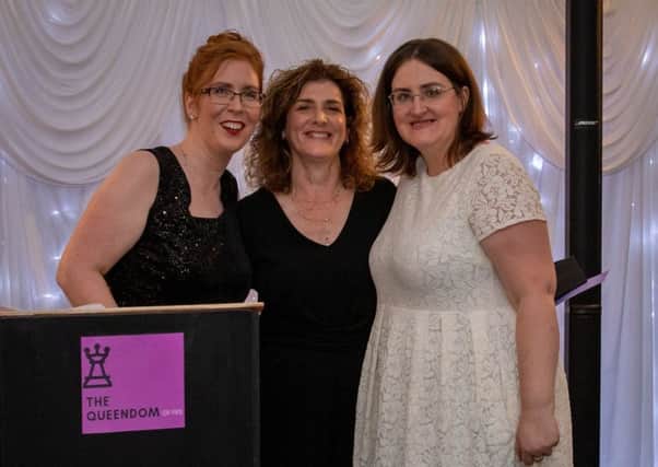 Queen of Kindness - Mandy Henderson (centre) with organisers Cara Forrester and Annie Crow (Pic: Rachel McLean Photography)